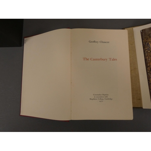 236 - CHAUCER GEOFFREY.  The Canterbury Tales, ed. by Paul G. Ruggiers. Facsimile plates. Quarto... 