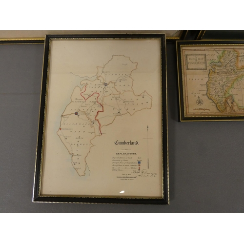 239 - OGILBY JOHN.  The Road from Carlisle to Barwick (sic) Upon Tweed. Antique hand col. eng. road map, 1... 