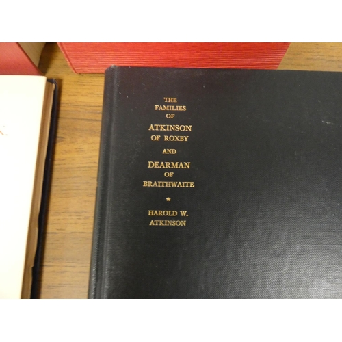 266 - ATKINSON HAROLD W.  The Families of Atkinson of Roxby & Thorne & Dearman of Braith... 