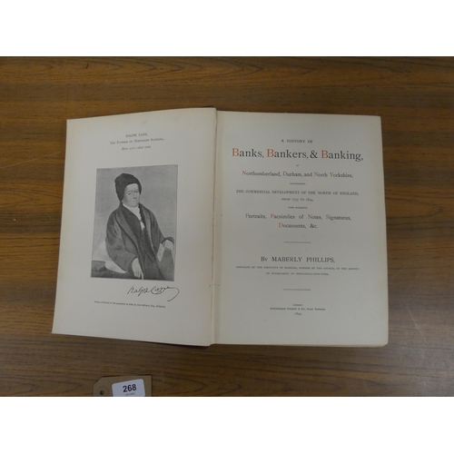 268 - PHILLIPS MABERLY.  A History of Banks, Bankers & Banking in Northumberland, Durham &am... 