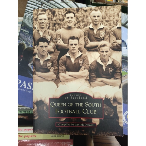 187 - Football.  A bundle of books & softback publications re. Queen of the South Football C... 