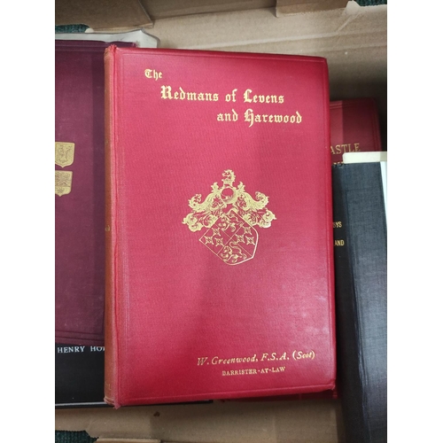 194 - GREENWOOD W.  The Redmans of Levens & Harewood. Illus. Orig. red cloth gilt, tending to split in... 