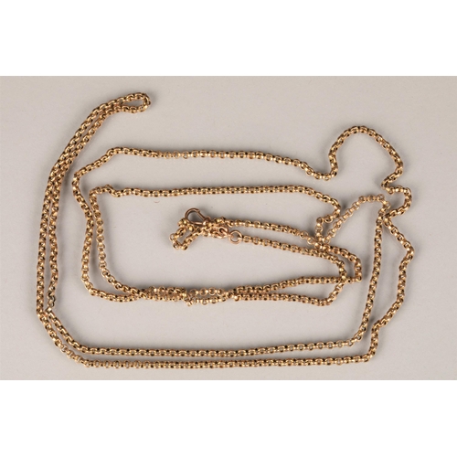 108 - 9 carat gold pocket watch chain, 33g