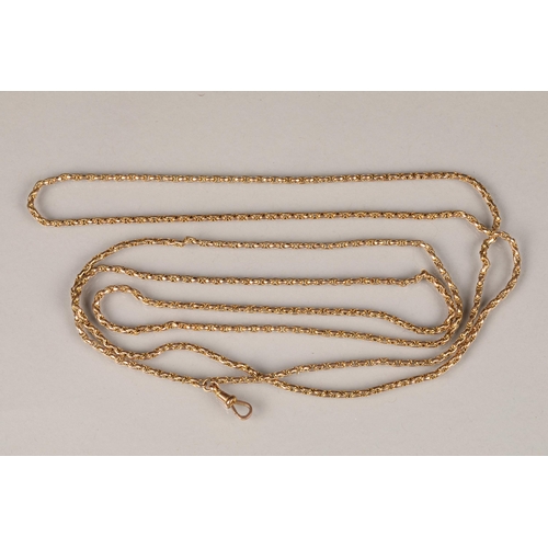 109 - 9 carat gold pocket watch chain, 24g