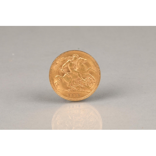 133 - Gold half sovereign, dated 1912, 4g