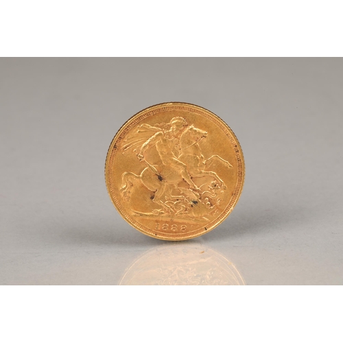 140 - Victorian gold sovereign dated 1888, 8g