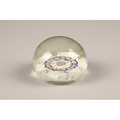 182 - A glass Millefiori paperweight