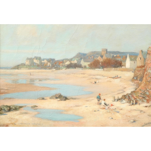 367 - James Whitelaw Hamilton RSA RSW (Scottish 1860-1932) Gilt framed oil on canvas, signed 'Coastal Stud... 