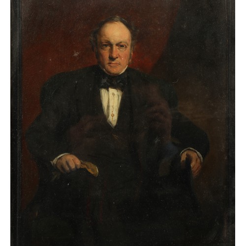 360 - Sir John Watson Gordon RA (Scottish 1788-1864) Pair gilt framed oils on board 'Portraits of Mr &... 