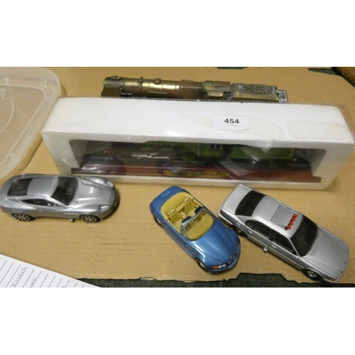 454 - Miscellaneous die cast vehicles including trains, cars, etc.