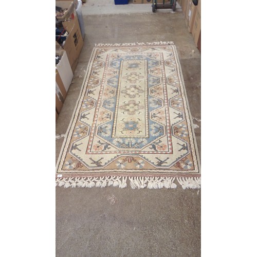 641 - Beige ground Eastern rug