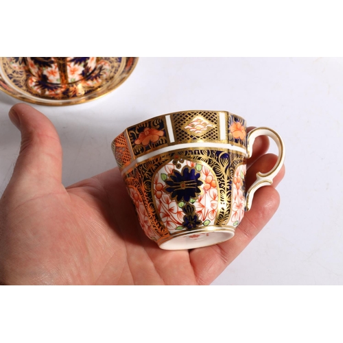 459 - Royal Crown Derby Imari 1128 pattern thirty-four piece part tea and coffee set, red backstamp C.1891... 