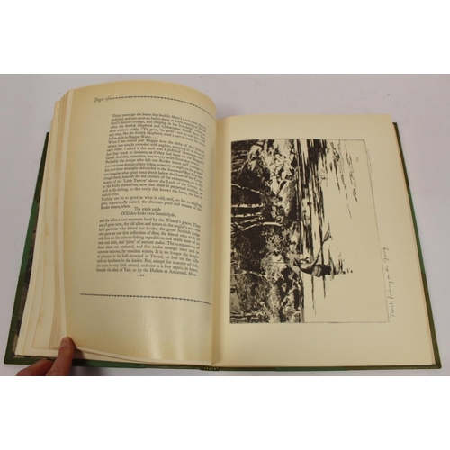 152 - AUSTIN A. B.  An Angler's Anthology. Drypoint plates by Norman Wilkinson. Quarto. A handso... 