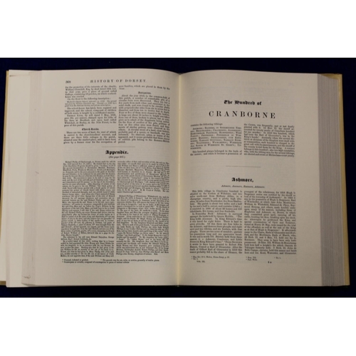 222 - HUTCHINS JOHN.  The History & Antiquities of the County of Dorset. 4 vols. Thick folio. Orig. gr... 