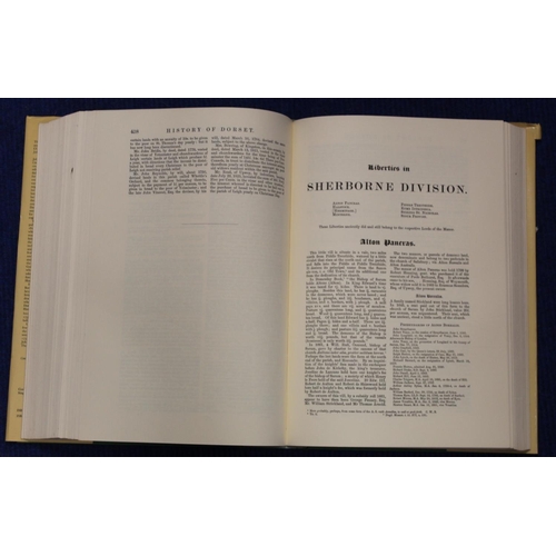222 - HUTCHINS JOHN.  The History & Antiquities of the County of Dorset. 4 vols. Thick folio. Orig. gr... 