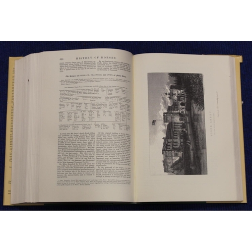 222 - HUTCHINS JOHN.  The History & Antiquities of the County of Dorset. 4 vols. Thick folio. Orig. gr... 