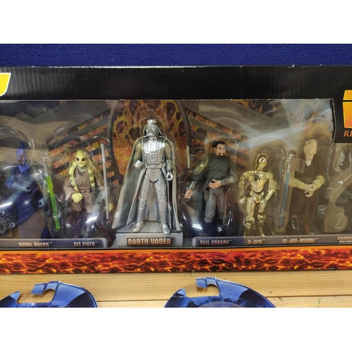 67 - Star Wars- Group of boxed figures relating to The Revenge of the Sith 2005. To include AT-RT with dr... 