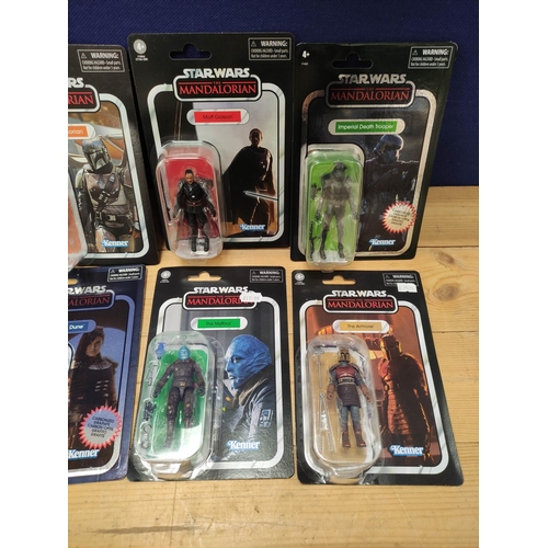 72 - Star Wars - Group of eight sealed Mandalorian The Vintage Collection Hasbro figures comprising of Th... 