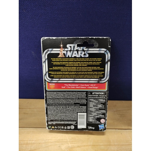 73 - Star Wars - Group of seven sealed Mandalorian Hasbro figures comprising of The Mandalorian F2019, Ca... 