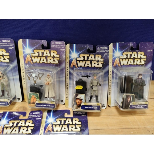 74 - Star Wars - Group of eight sealed c2003/04 Hasbro figures comprising of General Jan Dondonna 84766, ... 