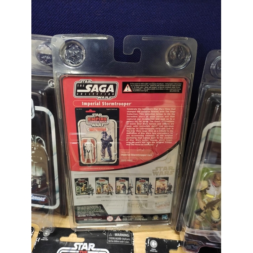 75 - Star Wars - Group of eleven sealed Empire Strikes Back Hasbro figures comprising of Darth Vader 8729... 