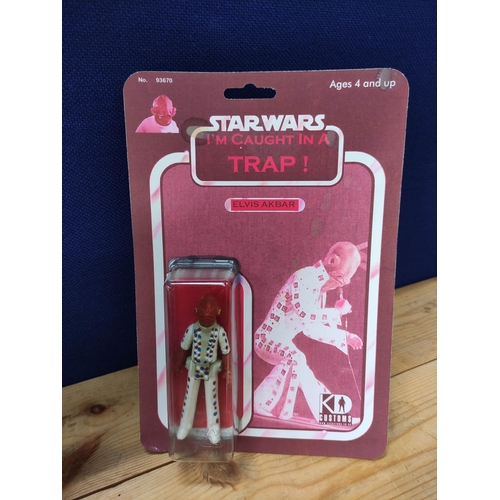 77 - Star Wars- Group of ten sealed Hasbro figures to include French issues comprising of Chewbacca 69570... 