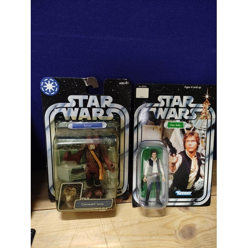 78F - Star Wars - Ten boxed Hasbro figures including three Soo series figures comprising of Enfys Nest E16... 