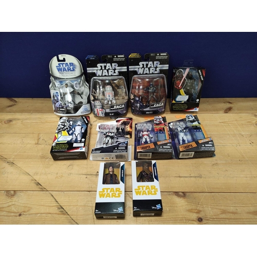 85 - Star Wars - Ten sealed Hasbro figures comprising of Legacy Collectors Commander Faie 87819, Clone Co... 