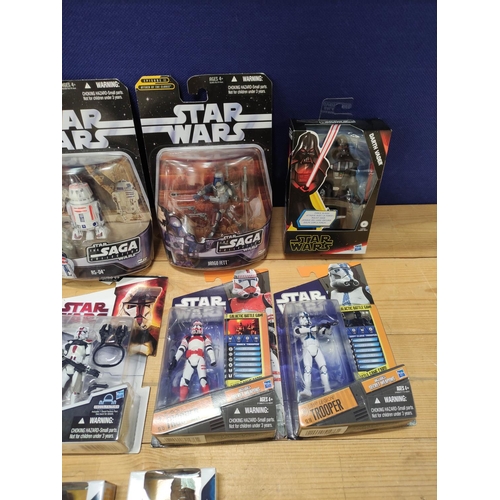 85 - Star Wars - Ten sealed Hasbro figures comprising of Legacy Collectors Commander Faie 87819, Clone Co... 