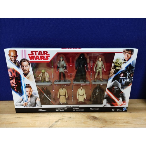 86 - Star Wars - Four Star Wars boxed figure groups comprising of Death Star Briefing Room 87268, Hoth Ic... 