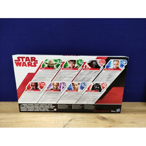 86 - Star Wars - Four Star Wars boxed figure groups comprising of Death Star Briefing Room 87268, Hoth Ic... 