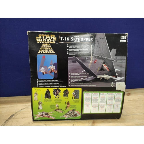 87 - Star Wars - Two boxed Starfighters comprising of Imperial Tie Bomber 97637 and Luke's T-16 Skyhopper... 