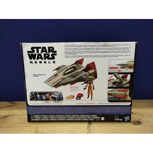 88 - Star Wars - Three boxed Star Wars Rebels Starfighters comprising of two Hera Syndalla's A-Wings, one... 