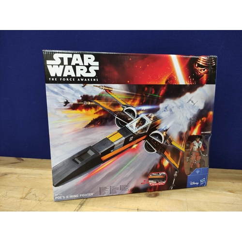 90 - Star Wars - Three boxed 'The Force Awakens' figures comprising of BB-8 B7690, Poe's X-Wing Fighter B... 