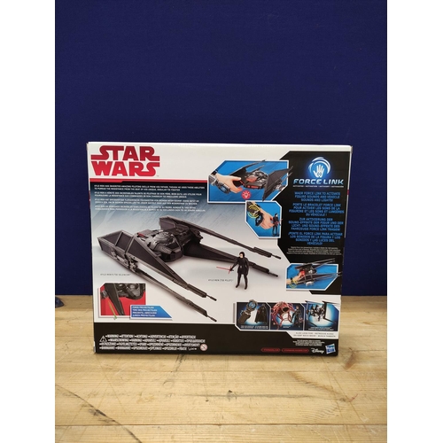 90A - Star Wars - Two Force Link Starships comprising of Kylo Ren's Tie Silencer C1252 and Resistance A-Wi... 