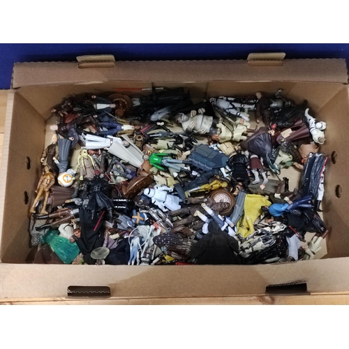 92 - Star Wars - Large box of contemporary Star Wars figures including Yoda, R2-D2 and Count Dooku.... 