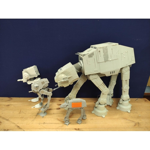 95 - Star Wars - Four Imperial Walkers comprising of two AT-ATs and two AT-STs (4)