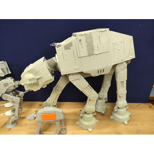 95 - Star Wars - Four Imperial Walkers comprising of two AT-ATs and two AT-STs (4)