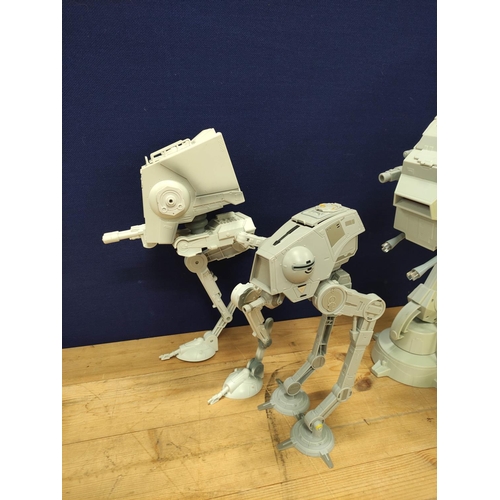 95 - Star Wars - Four Imperial Walkers comprising of two AT-ATs and two AT-STs (4)