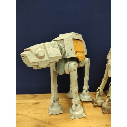 96 - Star Wars - Three large Imperial AT-AT Walkers, one lacking roof. (3)