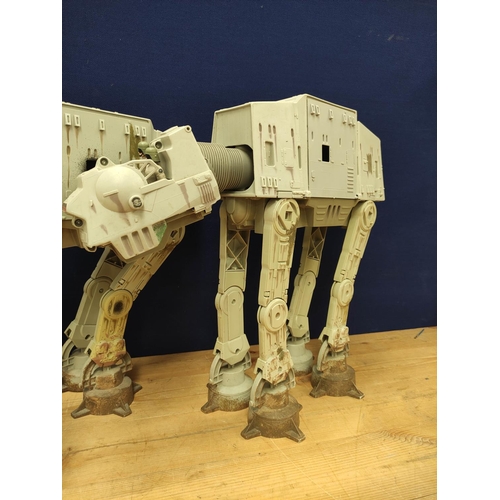 96 - Star Wars - Three large Imperial AT-AT Walkers, one lacking roof. (3)