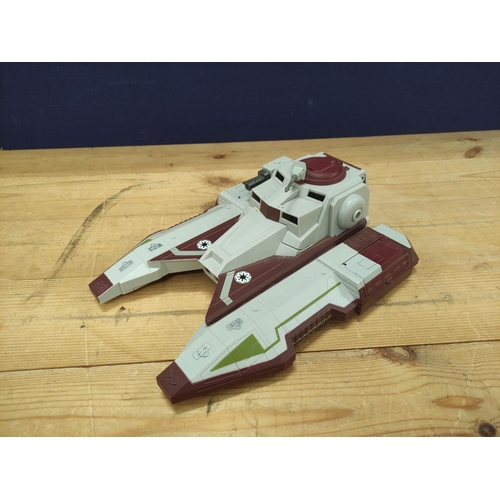 105 - Star Wars - Four model vehicles comprising of a Hasbro F0589 Mandalorian Razor Crest, Arc 170 Clone ... 