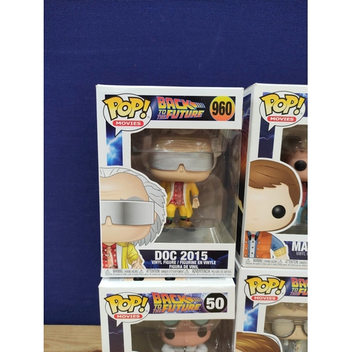 Funko Pop Lot Back To The Future Time Machine w/ Marty McFLY & Dr. Emmett store Brown