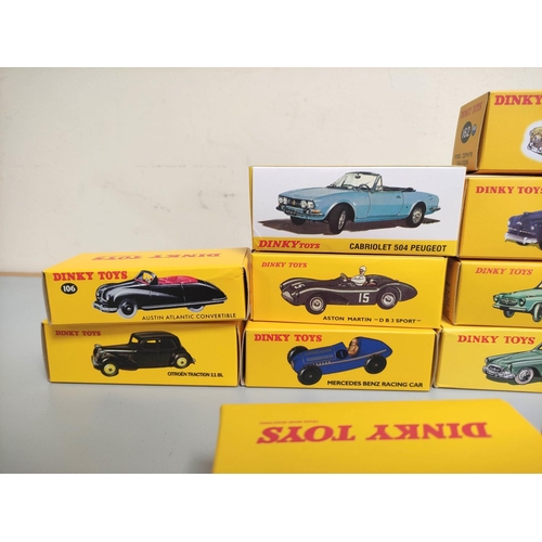 Eighteen boxed Atlas dinky die cast model cars including