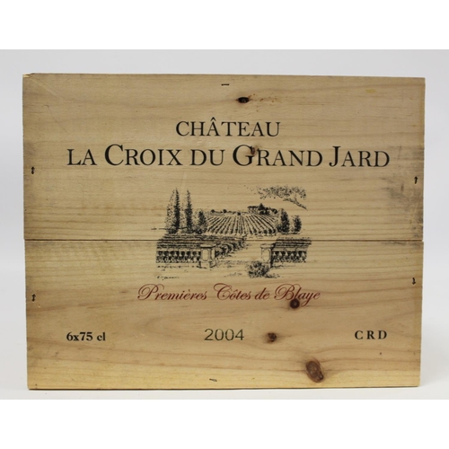 202 - Unopened half case of French red Bordeaux wine - Chateau La Croix du Grand Jard Premières Côtes de B... 