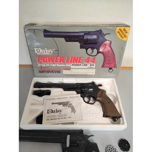 Daisy Powerline 44 .171 calibre Co2 pellet revolver in case, No
