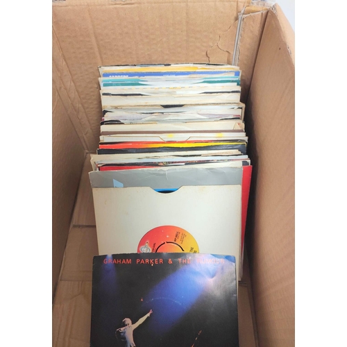 546 - Collection of over 80 singles to include Kate Bush, ELO, Bob Marley, Status Quo, Rolling Stones, etc... 