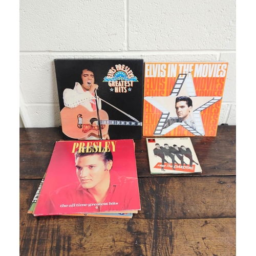 552 - Collection of mainly Elvis records to include Inspirations, Elvis in Memphis, Elvis soundtrack Kissi... 