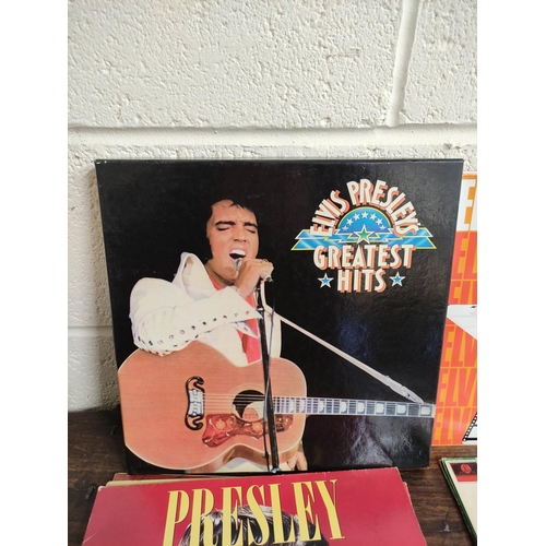 552 - Collection of mainly Elvis records to include Inspirations, Elvis in Memphis, Elvis soundtrack Kissi... 