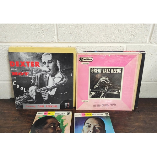 557 - Collection of mainly Jazz records to include The King of New Orleans Jazz Jelly Roll Morton, Fats Wa... 